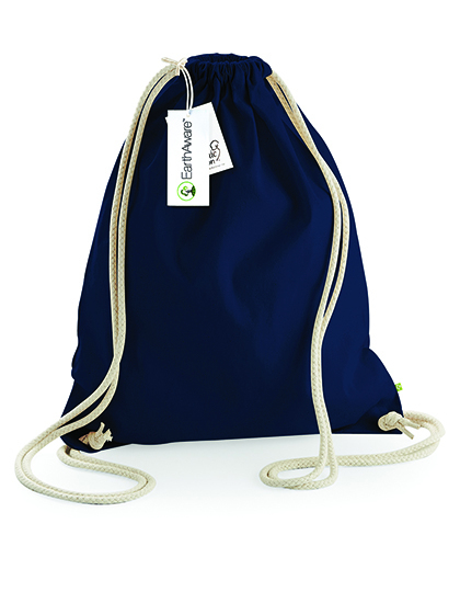 Gymsac aus Bio-Baumwolle - Farbe: French Navy Größe: One size